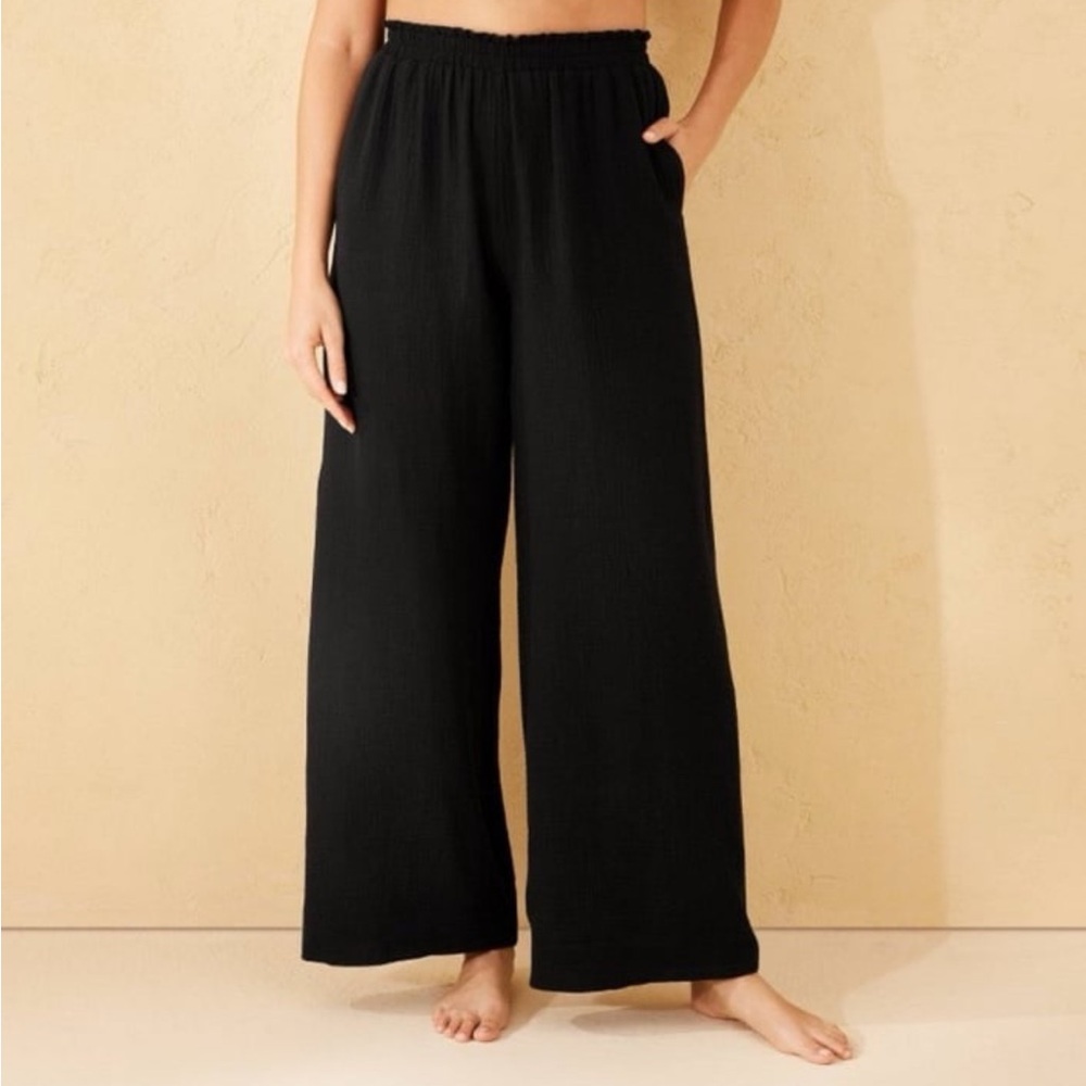 NWT Shade & Shore gauze cover up pants sz L